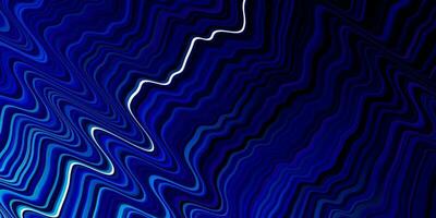 Dark BLUE vector background with wry lines.