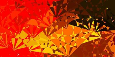 Light Red, Yellow vector pattern with abstract shapes.