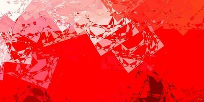 Light Red vector background with polygonal forms.