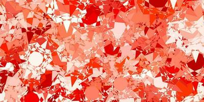 Light Red vector texture with random triangles.