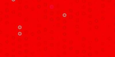 Light Red, Yellow vector pattern with magic elements.