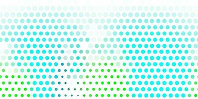 Light blue, green vector pattern with spheres.