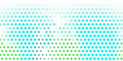 Light blue, green vector pattern with spheres.