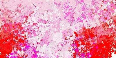 Light red vector background with triangles.