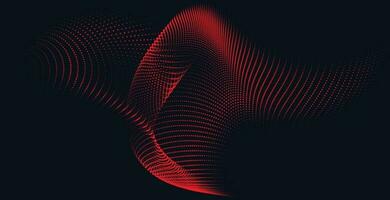 Abstract gradient wave of particles. Big data. Digital background. Futuristic vector illustration.