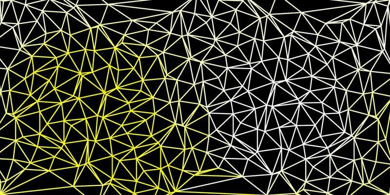 Light yellow vector abstract triangle backdrop.