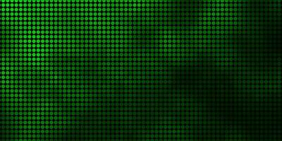 Dark Green vector texture with circles.