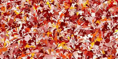 Light Red, Yellow vector texture with random triangles.