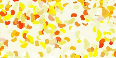 Light yellow vector background with random forms.