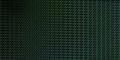 textura de vector verde oscuro con líneas.