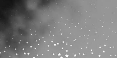 diseño vectorial gris oscuro con estrellas brillantes. vector