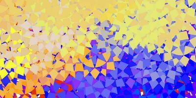 Dark yellow vector background with polygonal forms.