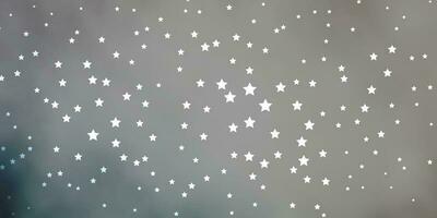 Dark Gray vector pattern with abstract stars.