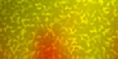 Light yellow vector template in a hexagonal style.