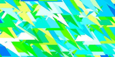 Light blue, green vector pattern with polygonal shapes.