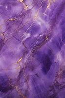 púrpura mármol textura antecedentes. púrpura mármol piso y pared teja. natural granito Roca. ai generado foto