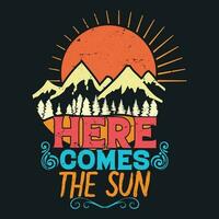 Here comes the sun vector