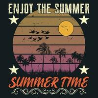 Enjoy the Summer Summer Time vector