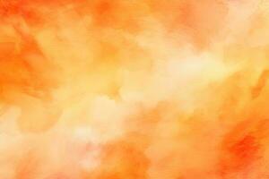 orange abstract watercolor background. ai generated photo