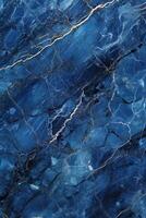 blue marble texture background. blue marble floor and wall tile. natural granite stone. ai generated photo