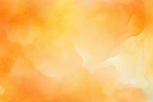 orange abstract watercolor background. ai generated photo