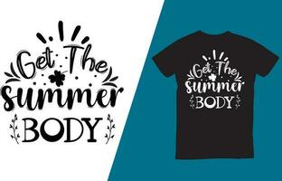 el Perfecto verano frio camiseta diseño con gracioso citas. vector