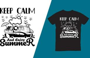 The perfect Summer cool t-shirt design with funny quotes. vector