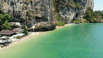 4K Aerial Footage of Tonsai Beach, Ao Nang, Krabi video