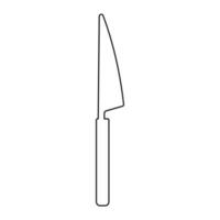 cuchillo cocina agudo cortar cocinar línea garabatear vector