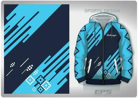 Vector sports shirt background image.blue striped fabric pattern design, illustration, textile background for sports long sleeve hoodie, jersey hoodie