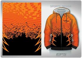 Vector sports shirt background image.fire behind the wall pattern design, illustration, textile background for sports long sleeve hoodie, jersey hoodie