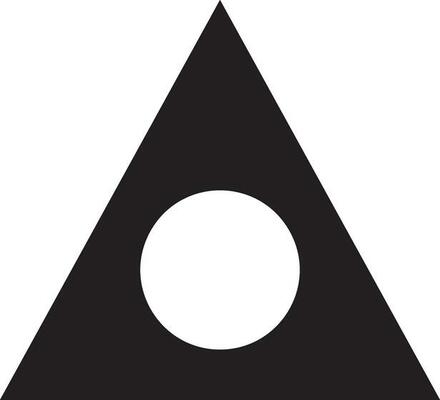 triangle shape arrow  black outline icon  design graphic symble element on png file transparent vector illustration
