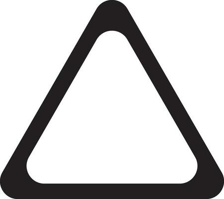 triangle shape arrow  black outline icon  design graphic symble element on png file transparent vector illustration