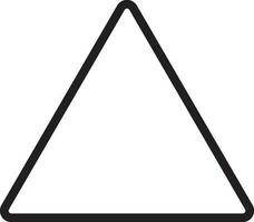 triangle shape arrow  black outline icon  design graphic symble element on png file transparent vector illustration
