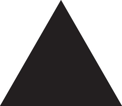 triangle shape arrow  black outline icon  design graphic symble element on png file transparent vector illustration