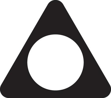 triangle shape arrow  black outline icon  design graphic symble element on png file transparent vector illustration