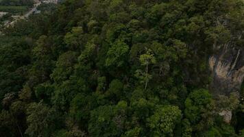 4K Aerial Footage of Landscape and Limestone Mountains, Ao Nang, Krabi video