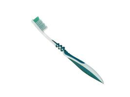 cepillo de dientes con verde color en un blanco antecedentes foto