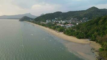 4K Aerial Footage of Aonang Beach in Ao Nang, Krabi video