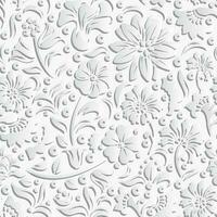 seamless pattern with elegant flowers on white background. Vector Illustration of Floral