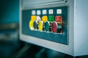 Machine Operating Buttons photo