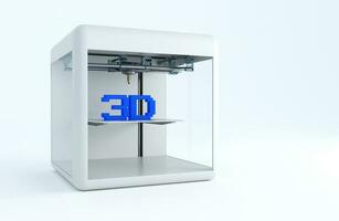 3D Printer Illustration photo