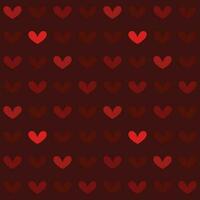 Seamless Geometric Pattern Red Sparkles, Heart Shape, Cute Cartoon Background. vector