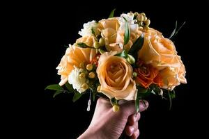 Flower Bouquet in Hand photo