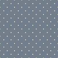 White polka dot on grey background seamless pattern vector illustration, decorative texture of round circles in random order, simple repeat ornament
