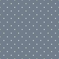 White polka dot on grey background seamless pattern vector illustration, decorative texture of round circles in random order, simple repeat ornament