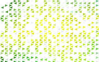 Light Green, Yellow vector background with triangles.