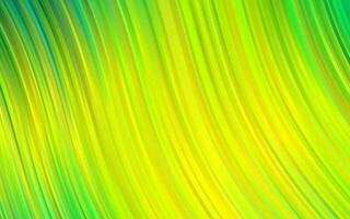 Light Green, Yellow vector background with abstract lines.