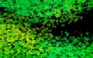 Dark Green, Yellow vector layout with lines, triangles.