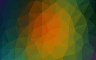 Dark Multicolor, Rainbow vector abstract mosaic backdrop.